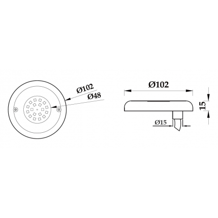 Lampa basenowa LED PHJ-WM-SS102  5 / 9 Watt, dowolny kolor+ RGB